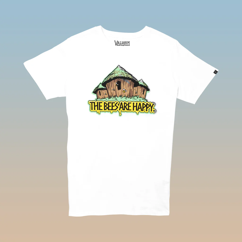 The Bees Are Happy, Men’s Tee, White