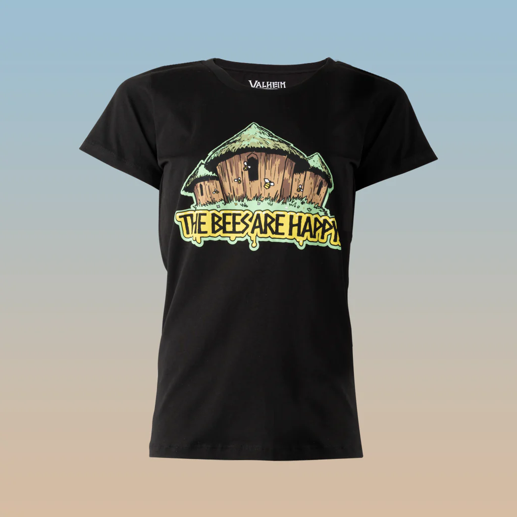 The Bees Are Happy, Women's Tee, Black - Image 2